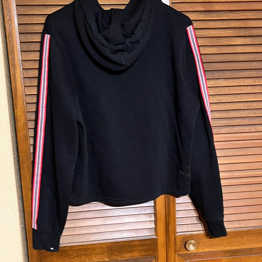 Fila Women's Black Hoodie with Red and White Logo Large - Picture 3 of 7